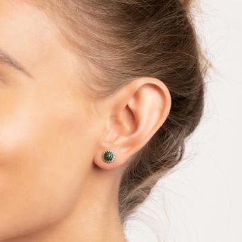 Preview: Emerald Bambus Ohrringe